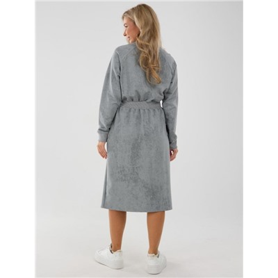 Платье П-049 (футер варёнка) (Серый)