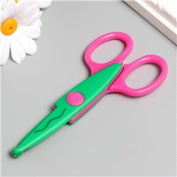 Ножницы рельефные "Цветик" (набор 5 шт) 13 см МИКС