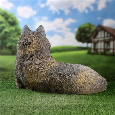 Садовая фигура из полистоуна «Волк лежит», 43×60×43 см