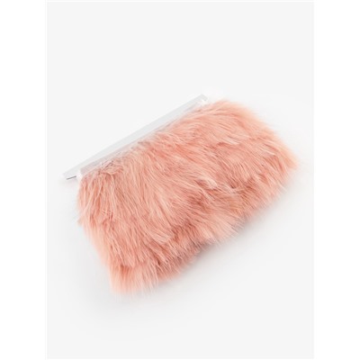 Перья марабу декоративные, на ленте, 8-10 см, 5±0.5 м, тёмно-бежевые