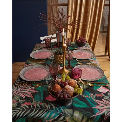 Скатерть «Этель» Tropical parrots 149×110 см, 100% хлопок, саржа 190 г/м²