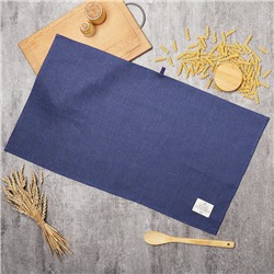 Полотенце «Этель» ECO dark grey, 40×70 см, 100% лён, 245 г/м²