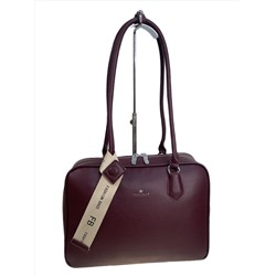 Женская сумка из искусственной кожи, цвет бордовый