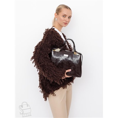 Сумка женская кожаная 9613-1S coffee Velina Fabbaino-Safenta