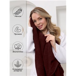 Полотенце махровое банное большое Софатекс 70 * 140 для ванной и бани bs (Шоколад)