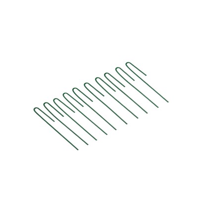 Колышек универсальный, h=20 см, ножка d=0.3 см, набор 10 шт., зелёный, Greengo
