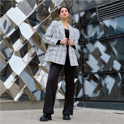 Брюки женские прямые MIST, размер 48, чёрные