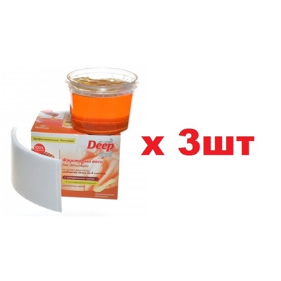 Floresan Фруктовый воск для депиляции 350г с натуральным медом 3шт