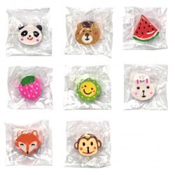 Ластик фигурный термопласт. резина 25х25х12 мм ассорти 250053 ЛТБКР-8 Creativiki