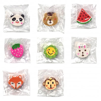 Ластик фигурный термопласт. резина 25х25х12 мм ассорти 250053 ЛТБКР-8 Creativiki