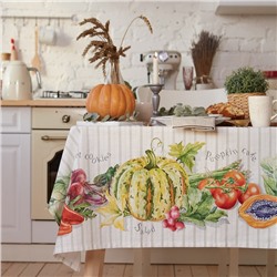 Скатерть Этель Vegetable, 180×147 см, 100% хлопок, репс 210 г/м²