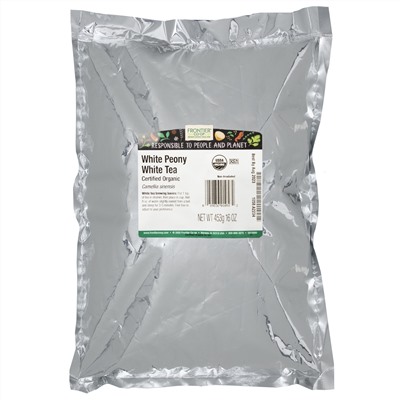 Frontier Natural Products, Organic White Peony White Tea, 16 oz (453 g)