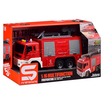 Машина "Эко-транс" 1:16 (свет, звук) в коробке (цвет красный)