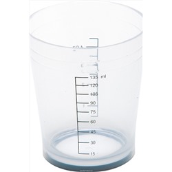 Dewal Стакан мерный с резинкой на дне JPP-064-L, пластик, белый, 135 мл KRISTALLER, 1106293
