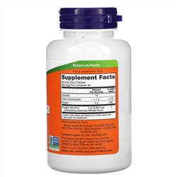 Now Foods, сертифицированная органическая спирулина,1000 мг, 120 таблеток