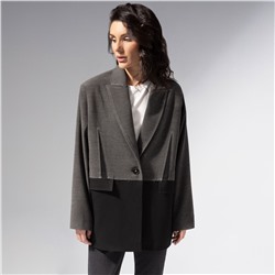 Жакет с контрастными швами, Решительный ход