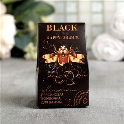 Бомбочка для ванны Black, 40 г, аромат персика, BEAUTY FOX