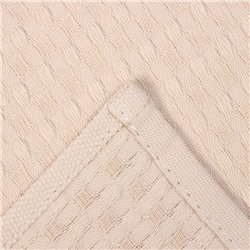 Набор кухонных полотенец «Доляна», бежевый, 35×60 см - 4 шт., 100% хлопок, вафля 220 г/м²