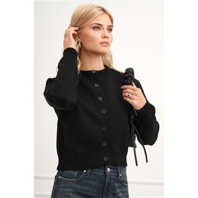 Женский вязаный кардиган на пуговицах Happyfox