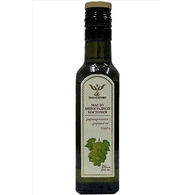 Масло Виноградной косточки, рафинированое, стекло 250мл ЭКОПРОДУКТЫ, 1191089