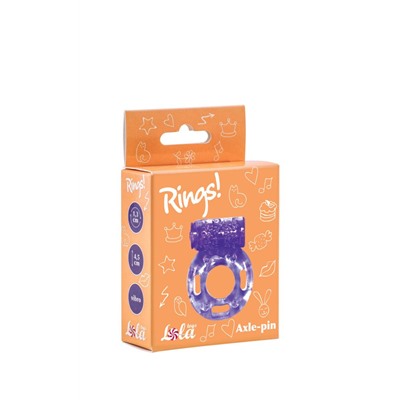 Фиолетовое эрекционное кольцо с вибрацией Rings Axle-pin