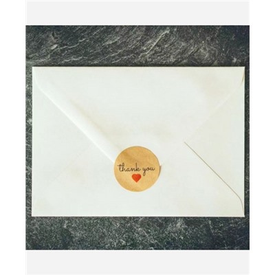 Стикеры в рулоне "Thank you", 25 мм, 500 шт 9046497