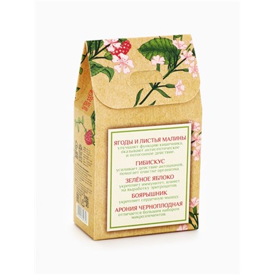 Чай ягодно-травяной «Малиновый», общеукрепляющий, 50 г