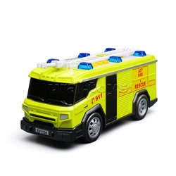 Машина "Пожарная" 1:32 (свет, звук) в коробке