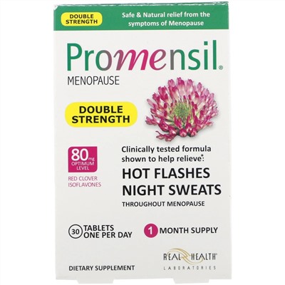 Promensil, Средства при климаксе, двойной концентрации, 30 таблеток