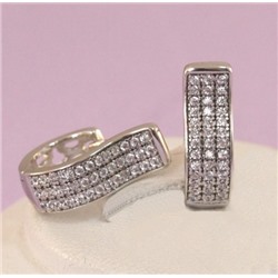 Серьги родий Н01-13721