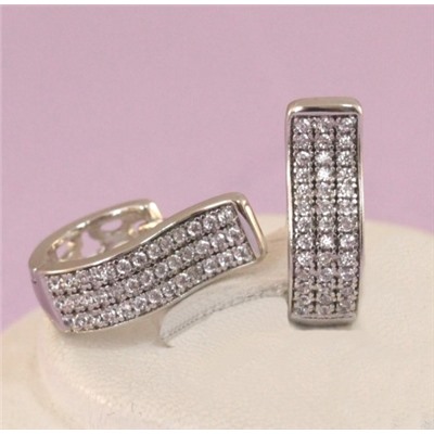 Серьги родий Н01-13721