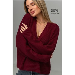 Женский вязаный джемпер оверсайз Happyfox