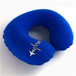 Подушка для путешествий надувная Travel mood, синяя