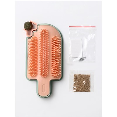 Игрушка-чесалка для кошек с кошачьей мятой 16 см, розовая