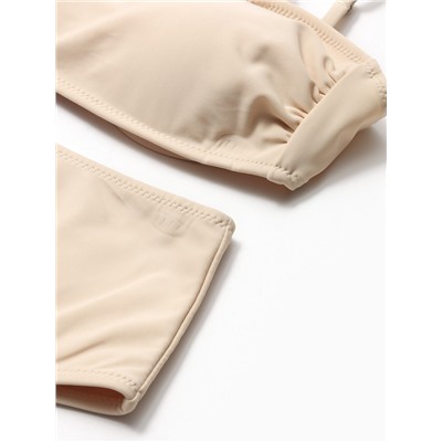 Купальник раздельный с топом женский MINAKU, размер 42, цвет молочный