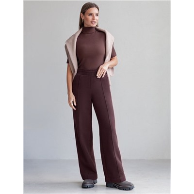 Водолазка из фактурного трикотажа в рубчик