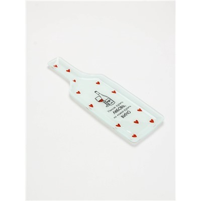 Блюдо сервировочное «Любовь», в форме бутылки, 11.3×34.5 см