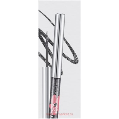 Корея Monic Beauty Подводка для глаз с блесками Glam&Glow тон 01 Glitter Stone Grey