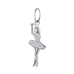 Подвеска из серебра куб.циркон., Л-29282