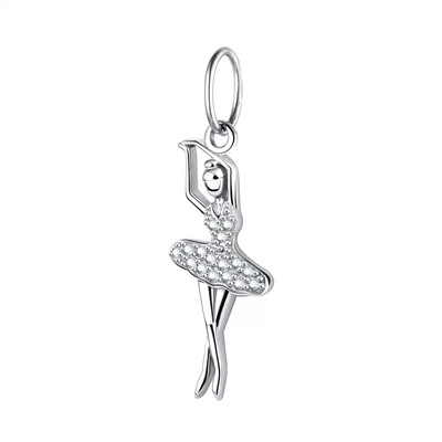 Подвеска из серебра куб.циркон., Л-29282