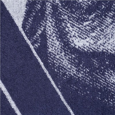 Полотенце махровое «Этель» T-REX, 70×130 см, хлопок 100%, синее