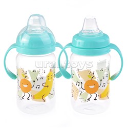 Поильник с силиконовым носиком и ручками "Фрукты"