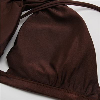 Купальник раздельный с люрексом женский MINAKU, цвет кофе, размер 48