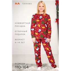 Детская новогодняя пижама Happyfox