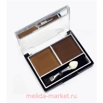 MILD Тени для век 2 цвета тон 30 коричневый+темно-коричневый матовый 5022