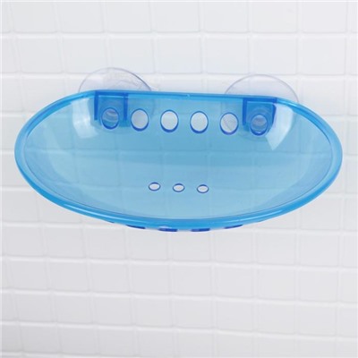 Мыльница на присосках Bath Collection, пластик, 15.5×9.5×3 см, МИКС
