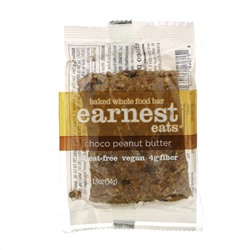 Earnest Eats, Запеченные цельные продукты, шоколад и арахисовое масло, 12 батончиков, 1,9 унц. (54 г) каждый