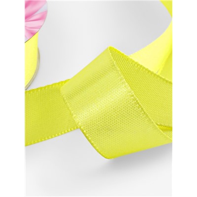 Лента атласная, 20 мм, 91±1 м, жёлтая №15