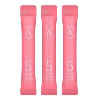 AllMasil Шампунь для окрашенных волос с пробиотиками защита цвета / 5 Probiotics Color Radiance Shampoo Stick Pouch, 20 шт. х 8 мл KRISTALLER, 1110538