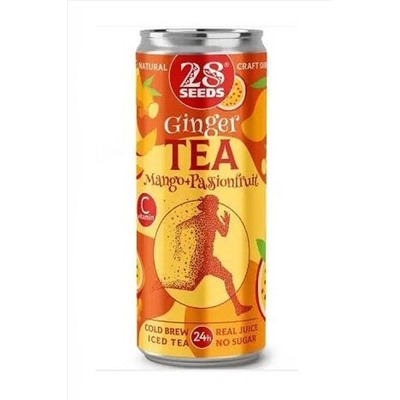 Чай Имбирный "Манго + Маракуйя" ж/б 330мл ЭКОПРОДУКТЫ, 1136984